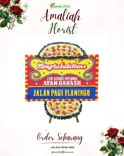 Bunga Papan Congratulation di Gegesik